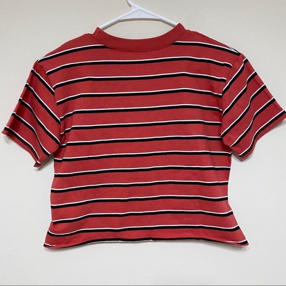 Treasure & Bond Striped Short Sleeve Crop Top Girls Large 10/12 - Picture 5 of 8